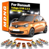 Kit De Luz LED Interior Para Renault Twingo MDNG Canbus Sin Errores Apto Para Modelos 1993-2021 Luz De Mapa Maletero Blanco Azul IC 12V 2W - details 0