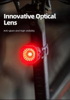 Luz Trasera De Bicicleta XOSS XR01 Inteligente Con Sensor De Freno Automático Luz De Cola LED Recargable Impermeable Accesorios De Ciclismo - details 4