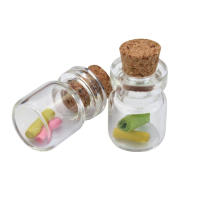 50pcs Botellas De Vidrio Mini DIY Con Tapa De Madera Para Mensajes En Mar Adentro Jars Pequeños Para Decoración Y Manualidades 13x18mm - details 1