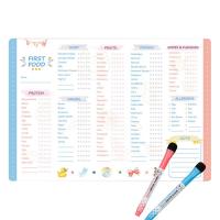 Reutilizable Checklist De Alimentos Para Bebés Con Magnéticos Y Fidget Chart De Alimentación Para Bebés Tracker De Primeros Alimentos - details 6
