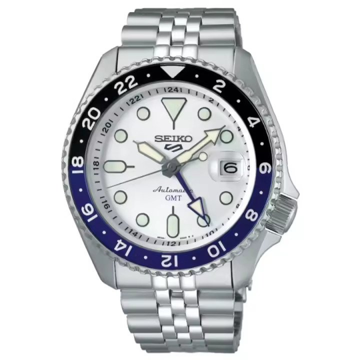 Reloj Automático SEIKO 5 Sport GMT SSK033 para Hombre Esfera Blanca - 1