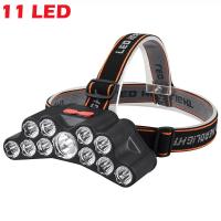 Linterna Frontal LED 5/11 Recargable Por USB Con Batería 18650 Integrada Lámpara De Mano Para Pesca Y Actividades Al Aire Libre - details 2