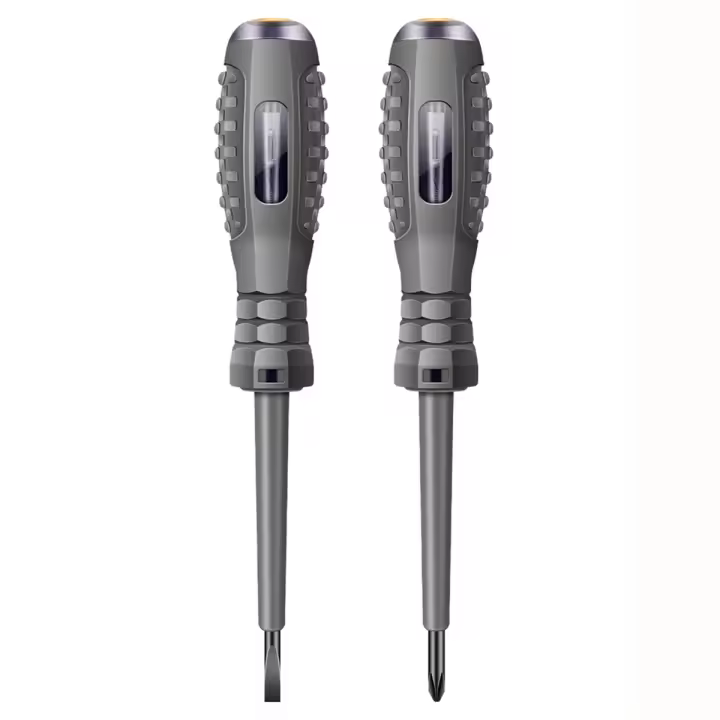 Probador de voltaje Digital de 2 piezas, lápiz de prueba de inducción sin contacto, voltímetro, Detector de potencia, destornillador eléctrico - 1