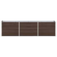 vidaXL Jardinera elevada de acero galvanizado marrón dimensiones 160 x 80 x 77 cm,  240 x 80 x 77 cm,  160 x 40 x 45 cm y mas - details 3