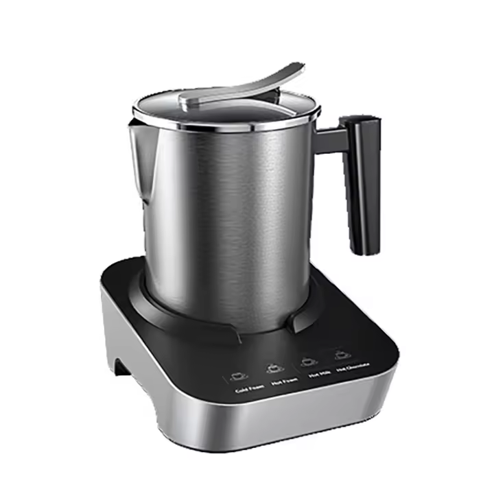 Espumador de Leche Electrico, 550w, Milk Frother, Espumador Automatico con Taza Inalambrica 700ml, Con Cable en Base, Batidor Electrico 2 en 1, Calienta y Espuma para Leche, Cafe, Chocolate. - 1