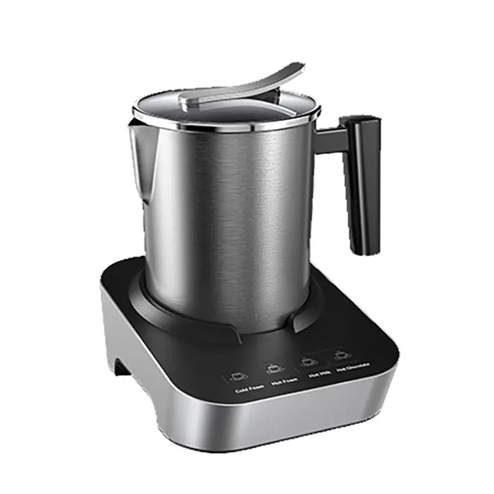 Espumador de Leche Electrico, 550w, Milk Frother, Espumador Automatico con Taza Inalambrica 700ml, Con Cable en Base, Batidor Electrico 2 en 1, Calienta y Espuma para Leche, Cafe, Chocolate. - 1