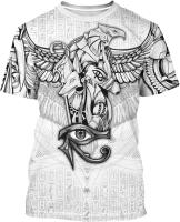 Camiseta Unisex De Estampado 3D BJU Ancient Egypt Estilo Casual Manga Corta Transpirable Para Viajes Y Uso Diario - details 16