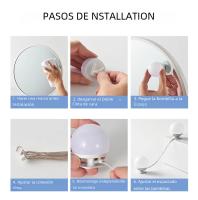 Lámpara De Espejo De Maquillaje LED Desmontable Profesional Luz De Cosméticos USB Para Vestíbulo De Hollywood Iluminación De Mesa De Vestir - details 6