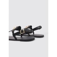 LIUJO SABA 12 Sandalias Planas Mujer Negro - details 2