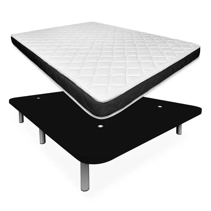 Pack Base tapizada con colchón viscoelástico 13cm de grosor - Duérmete Online - 1