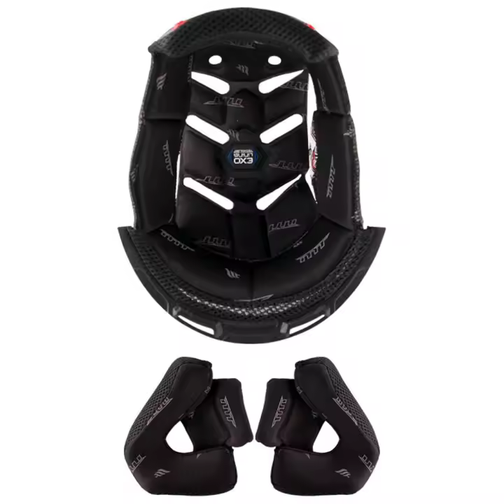 District/streetfighter Complete Lining Kit Negro XL Mt Helmets - 1