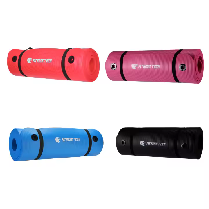 Fitness Tech Esterilla Yoga Troquelada 1,5cm | Yoga Mat Esteras para pilates y yoga - 1