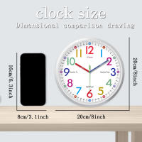 Reloj De Pared Moderno Y Sencillo De 8 Pulgadas Para Sala De Estar Dormitorio Y Cocina Decoración De Hogar Reloj De Cuarzo Silencioso Sin Batería Regalo De Vacaciones - details 6
