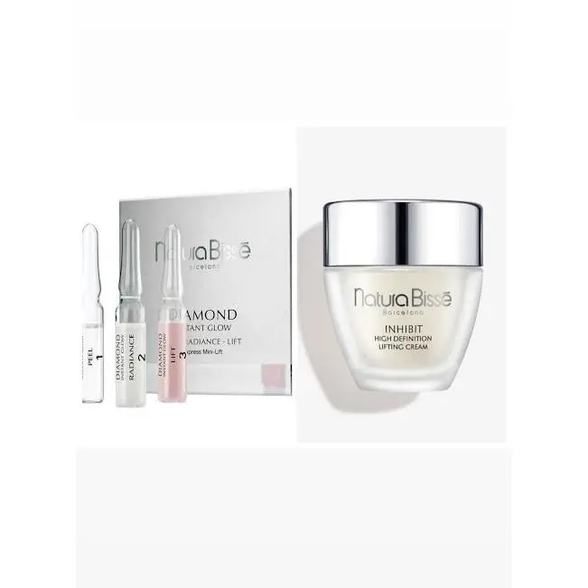 Natura bisse inhibit high definition lifting cream crema redensificante tensora 50 ml + tratamiento tensor de 3 ampollas de regalo - 1
