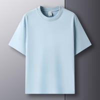 Camiseta De Algodón Puro 100% Para Hombre Manga Corta Verano Moda Casual Color Sólido Cuello Redondo Top Amplio Para Pareja - details 14