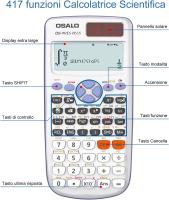 Calculadora científica 417, función 2 líneas, 10 + 2 dígitos, Pantalla escrita, calculadora Solar Ultraligera (OS 991ES Plus) - details 1