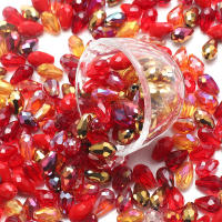 Lote De 25 Pendantes De Cristal AB De Color Mixto 10x15mm Forma De Gota Para Manualidades Joyería DIY Accesorios De Bordado - details 9
