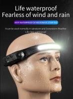Linterna Frontal LED Con Sensor Y Batería Integrada Recargable Por USB Luz De Trabajo Super Brillante Torcha Para Exteriores Y Deportes - details 10