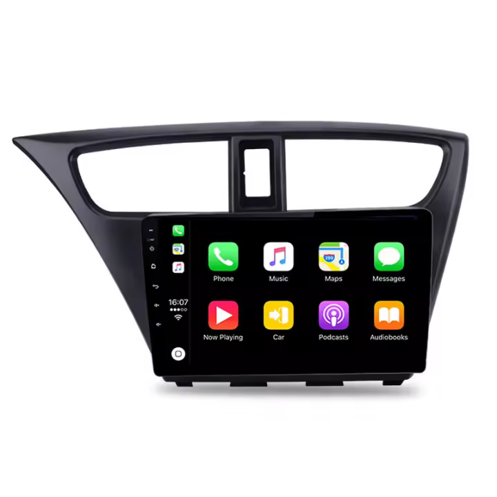 AWESAFE PX9 inalámbrico CarPlay Android Auto Radio para Honda Civic Hatchback 2012 2013 2014 2015 2016  2017 coche reproductor multimedia GPS 2 din autoradio volante controles RDS Bluetooth - 1