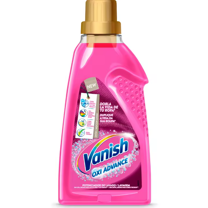 Vanish Oxi Advance Quitamanchas para la ropa, elimina olores, potenciador de lavado en gel - 1500 ml - 1