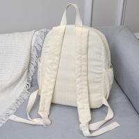 Mochila De Corduroy Estilo Y2K Para Estudiantes Moda Mochila Para Portátil Casual Con Varios Bolsillos Para Vacaciones Para Adolescentes Y Mujeres - details 4
