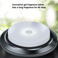 Aromaterapia Para Coche En Forma De UFO Perfume Sólido De Larga Duración Luz De Rotación Ajustable Decoración Para Vehículo - details 4