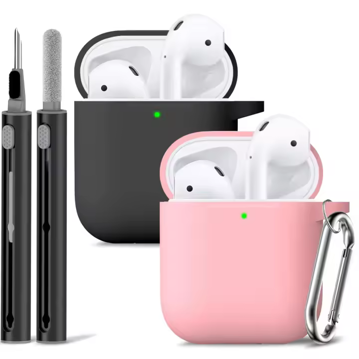 Estuche Protector De Silicona Suave Para Apple AirPod pro 1er/2da Generación Con Kit De Limpieza. Cubierta Para Auriculares. - 1