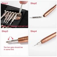 Juego De Destornilladores 25 En 1 Multifuncional Preciso Para Joyería Equipos Móviles Tabletas DIY Material Metálico - details 5