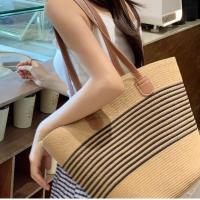 Bolso De Hombro Para Mujer Vintage Hecho a Mano Capacidad Grande Bolso De Paja Bohemio Verano Playa Casual Bolsa De Verano - details 0