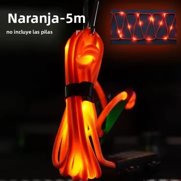 Lámpara De Cordón LED Para Acampar Luz Nocturna Antigolpes De Viento Para Carpa Accesorio Exterior Resistente Al Viento - 1