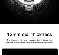 Reloj De Pulsera Automático Para Hombre Rollstimi 2024 Lujoso Con Movimiento NH35 Cerámica Luminiscente Impermeable 100M Acero Inoxidable - details 2