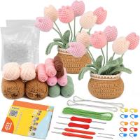 Kit De Crochet Para Principiantes Con Video Tutorials Incluidos Kit De Tejer Para Comenzantes Con Flores Material De Lana - details 2