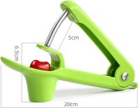 2 piezas de herramienta de cereza, corer de fruta multifunción y removedor de pitter, herramienta de corer de cereza para mermelada de cerezas (verde) - details 1