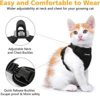 Correa De Tracción Para Gatos Transpirable Con Ajuste Y Antideslizante Chaleco Estilo Cuerda Adelantable Ultrafino Para Verano - details 11