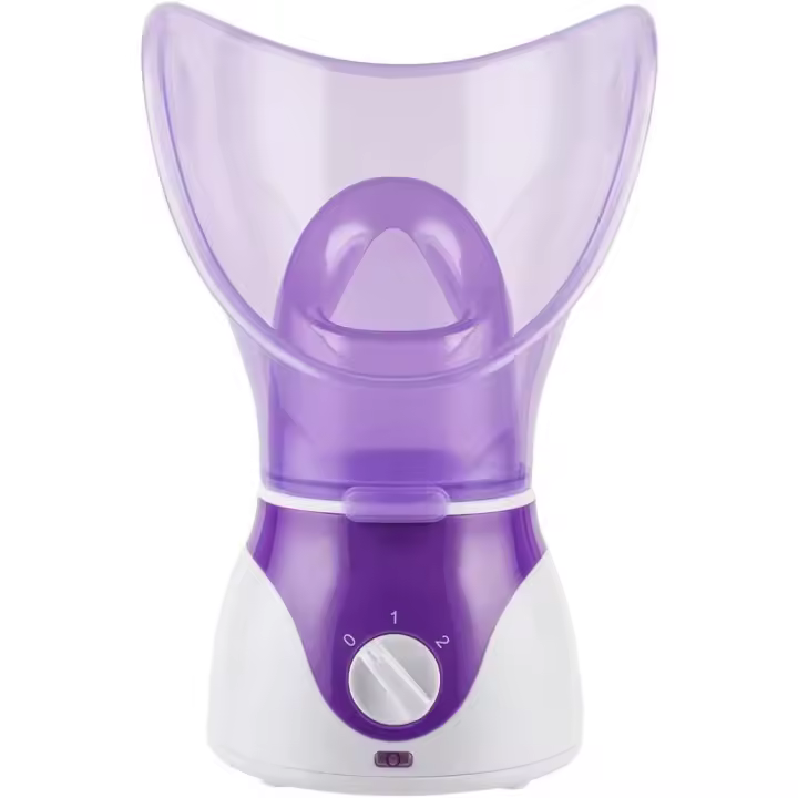 Vaporizador facial profesional para resfriados y gripe - Kit de spa casero con vaporizador facial nano portátil, inhalador de vapor eléctrico para aliviar los senos nasales, mini vaporizador facial humectante para poros - 1