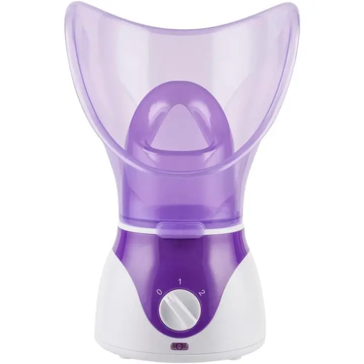 Vaporizador facial profesional para resfriados y gripe - Kit de spa casero con vaporizador facial nano portátil, inhalador de vapor eléctrico para aliviar los senos nasales, mini vaporizador facial humectante para poros - 1