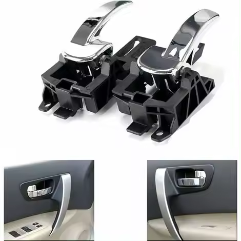 Manija de puerta para Nissan Qashqai 2007-2013 izquierda derecha 80671-JD00E 80670-JD00E 2 piezas (asiento delantero) - 1