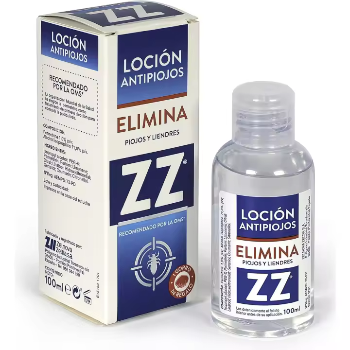 Zelnova Zeltia Loción Antipiojos | Fórmula con Permetrina | Elimina Eficazmente Piojos y Liendres desde el Primer Uso | Todo tipo de Cabello | Previene Futuras Infestaciones | 100 ml - 1