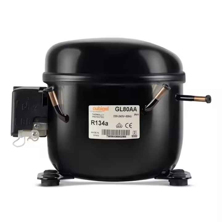 Compresor nevera R134A 1/5 CUBIGEL (GL80AA) - 1