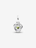 Pandora - Charm Colgante Círculo DE LA Eternidad Verde Spring-Plata de Lei - details 0