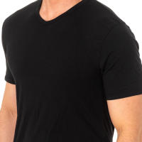 Abanderado-Camiseta de manga corta y cuello en pico para hombre A040X