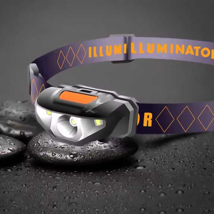 Lámpara De Cabeza Mini LED 3 Modos Impermeable Con Banda De Cabeza Para Batería AA Lámpara Frontal Torch Lanterna Para Camping Pesca Caza - 1