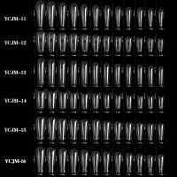 60pcs Extensiones De Uñas Falsas Art Acrílicas UV Gel Polvo Moldes De Escultura Cubiertas Completas Presión En Manicura Suministros Herramientas Para Dedos - details 3