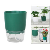 Macetas Autoabastecimiento Self Watering Para Plantas Hidroponía Flowerpot De Suculentas Y Violeta Africana Plástico Para Escritorio - details 11