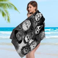 Toalla De Baño De Película De Terror Con Diseño De Personaje De Dibujos Animados Kawaii Para Niñas Y Niños Toalla De Playa Para Habitación Absorbente Y Secado Rápido Tamaño 30x60 Cm - details 1
