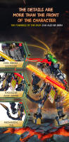 Set De Modelos Mecha Negro WUKONG Ojos De Fuego Dorados Bloques De Construcción Para Niños Y Adultos Regalo Festivo De Navidad Y Pascua - details 4