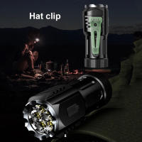 Linterna Portátil Recargable USB Con 8 * XPG Bolas Luz LED De Alta Potencia Con Imán En La Punta Y Clip Torcha Impermeable Mini Lámpara De Iluminación - details 10
