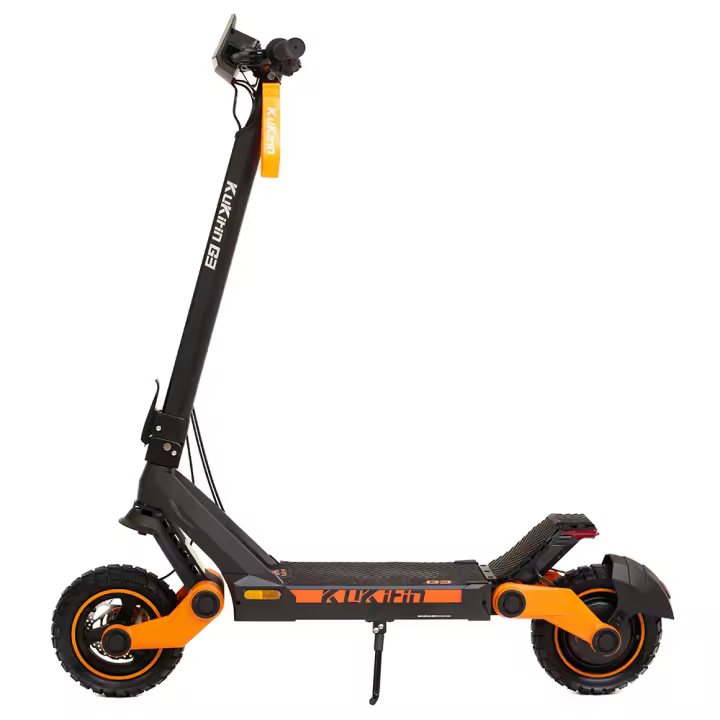 Kukirin Eléctrico Scooter, con motor trasero de 1200W, alcanza una velocidad máxima de 50 km/h, tiene una batería de litio de 52V 18Ah, con un alcance de 70 km, frenos de disco, soporta una carga máxima de 120 kg, puede subir pendientes de hasta 23° - 1