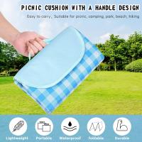 Manta de Pícnic, Manta para Picnic Impermeable 200x200CM, Mantel impermeable para Picnic, Tapete de Picnic Plegable con Asa, Apta para Hacer Senderismo, Viajar, IR de Acampada, Al Aire Libre y Fiesta - details 5