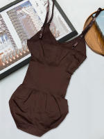 Set De 3 Bodys De Color Sólido Para Modelar El Cuerpo Diseñados Para Levantar Los Brazos Incluyen Bragas Que Acomodan Todas Las Estaciones - details 5